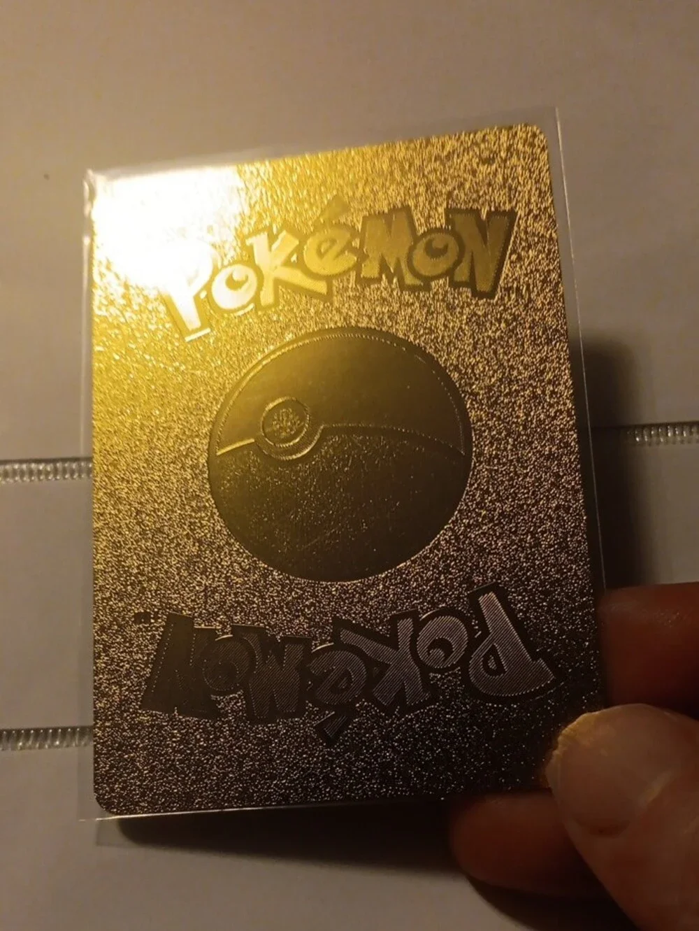Pokémon Gold Foil Card - Eternatus VMAX (Black & Gold)
